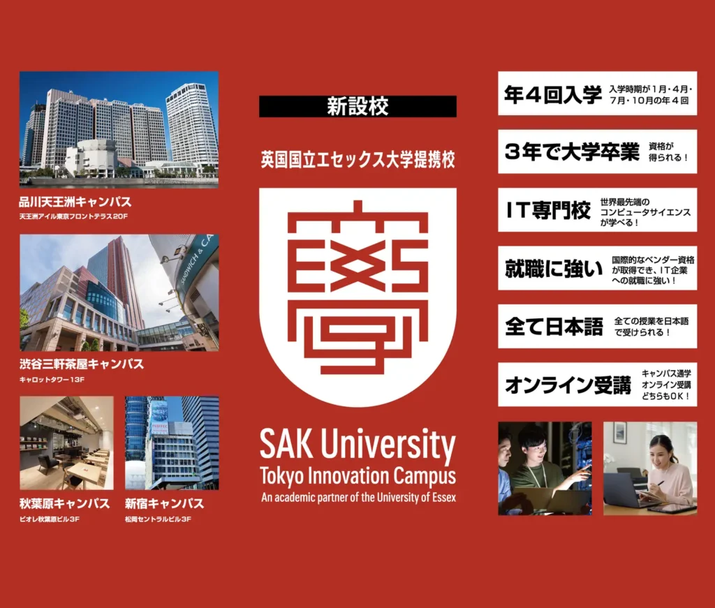 SAK University Tokyo Innovation Campsuの特徴